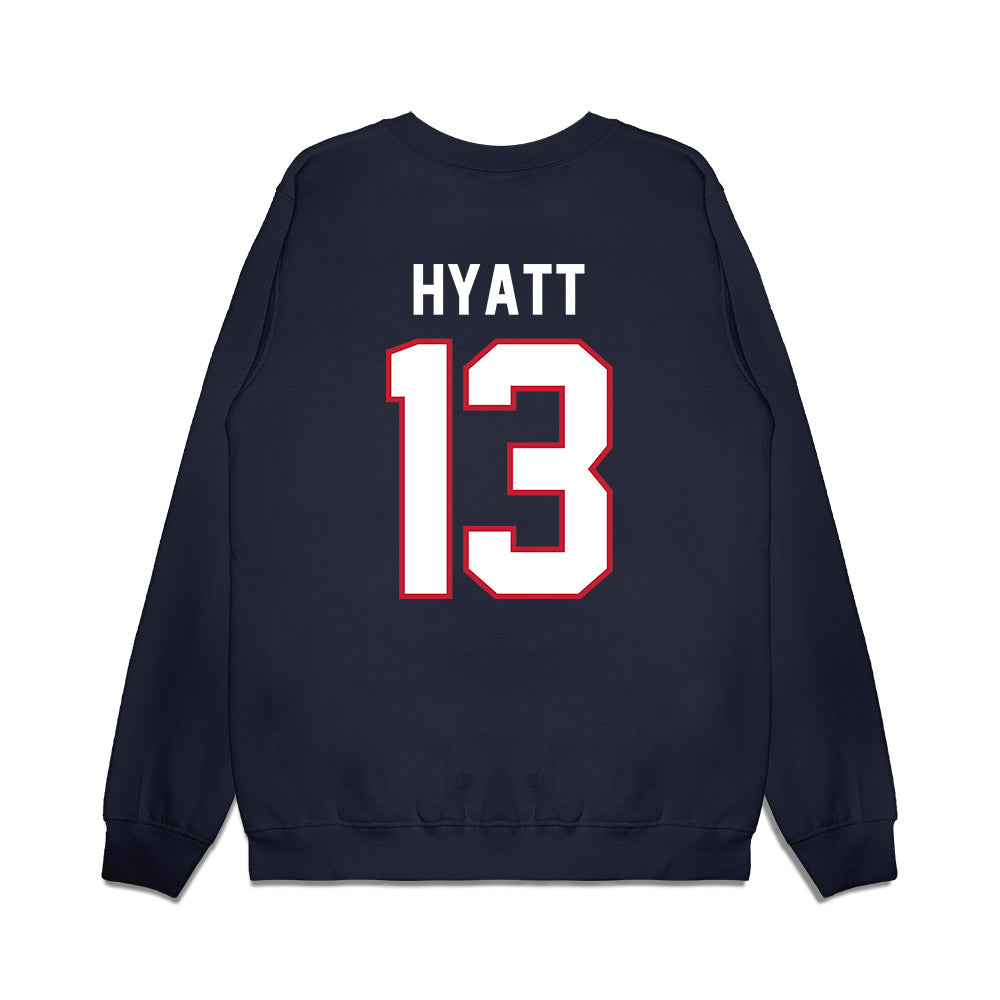 Arizona - NCAA Football : Devin Hyatt - Vintage Helmet Premium Crewneck Sweatshirt-1