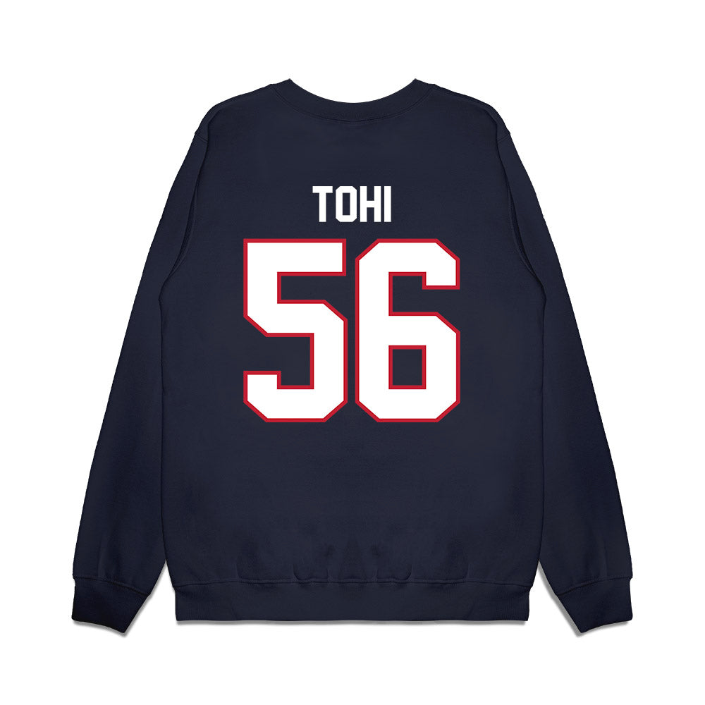 Arizona - NCAA Football : Sione Tohi - Vintage Helmet Premium Crewneck Sweatshirt-1