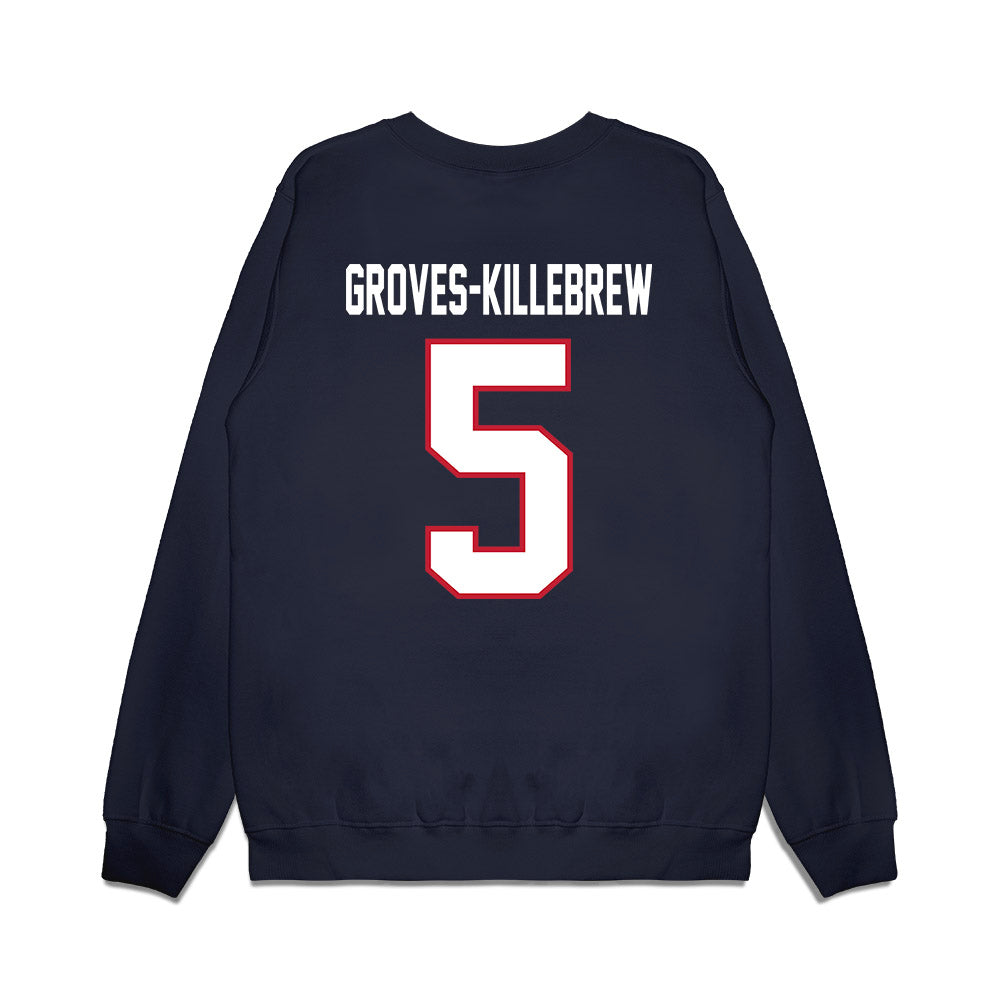 Arizona - NCAA Football : Marquis Groves-Killebrew - Vintage Helmet Premium Crewneck Sweatshirt-1