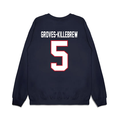 Arizona - NCAA Football : Marquis Groves-Killebrew - Vintage Helmet Premium Crewneck Sweatshirt-1