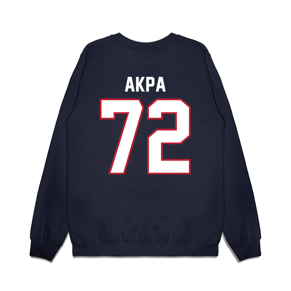 Arizona - NCAA Football : Louis Akpa - Vintage Helmet Premium Crewneck Sweatshirt-1