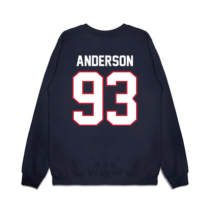 Arizona - NCAA Football : Jarra Anderson - Vintage Helmet Premium Crewneck Sweatshirt-1