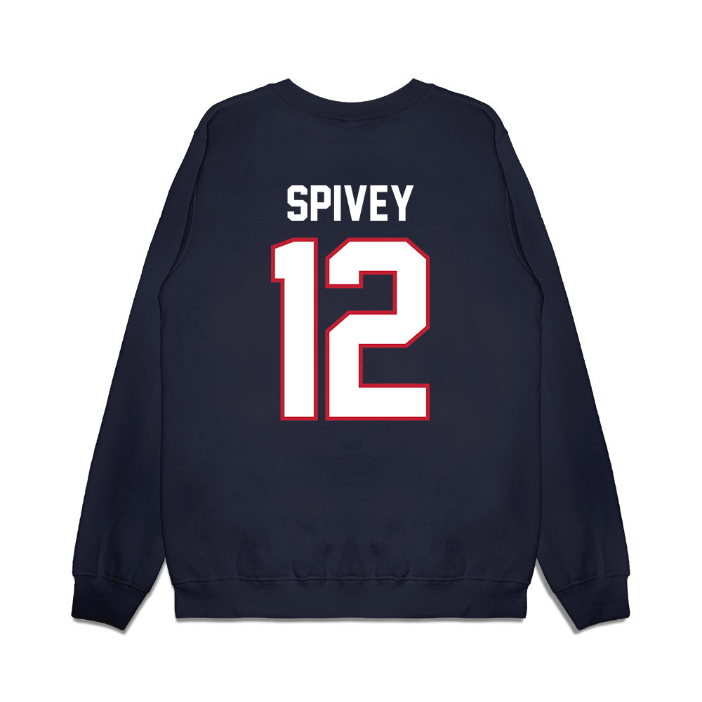 Arizona - NCAA Football : Tre Spivey - Vintage Helmet Premium Crewneck Sweatshirt-1