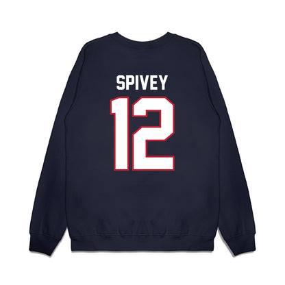 Arizona - NCAA Football : Tre Spivey - Vintage Helmet Premium Crewneck Sweatshirt-1