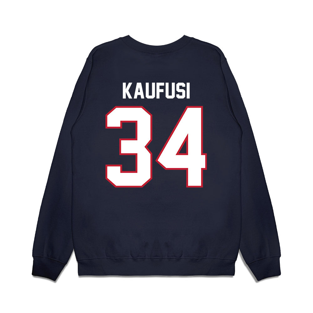 Arizona - NCAA Football : Ammon Kaufusi - Vintage Helmet Premium Crewneck Sweatshirt-1