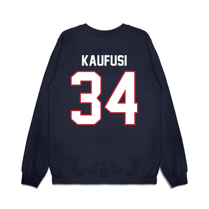 Arizona - NCAA Football : Ammon Kaufusi - Vintage Helmet Premium Crewneck Sweatshirt-1