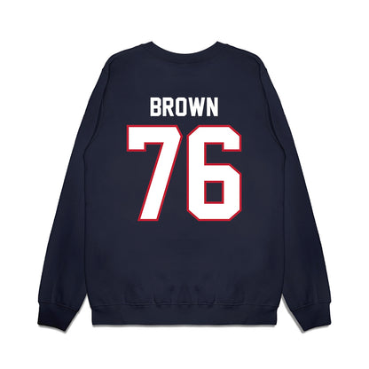 Arizona - NCAA Football : Jordan Brown - Vintage Helmet Premium Crewneck Sweatshirt-1