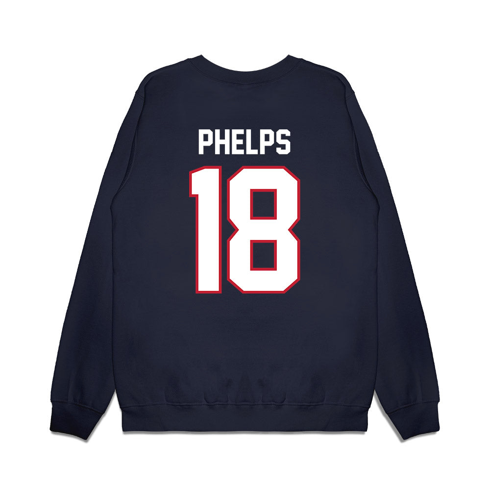 Arizona - NCAA Football : Brandon Phelps - Vintage Helmet Premium Crewneck Sweatshirt-1