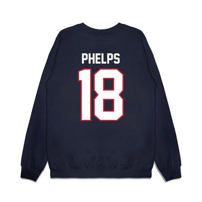 Arizona - NCAA Football : Brandon Phelps - Vintage Helmet Premium Crewneck Sweatshirt-1