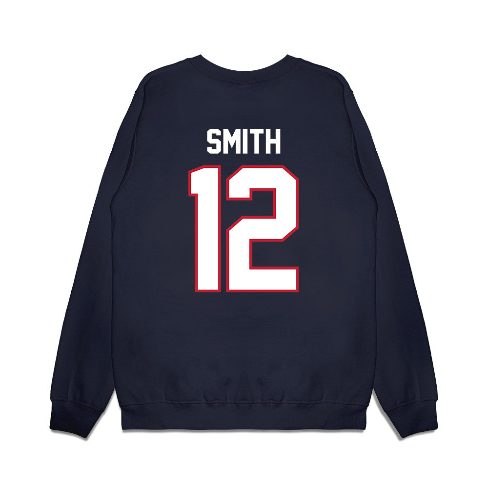 Arizona - NCAA Football : Genesis Smith - Vintage Helmet Premium Crewneck Sweatshirt-1