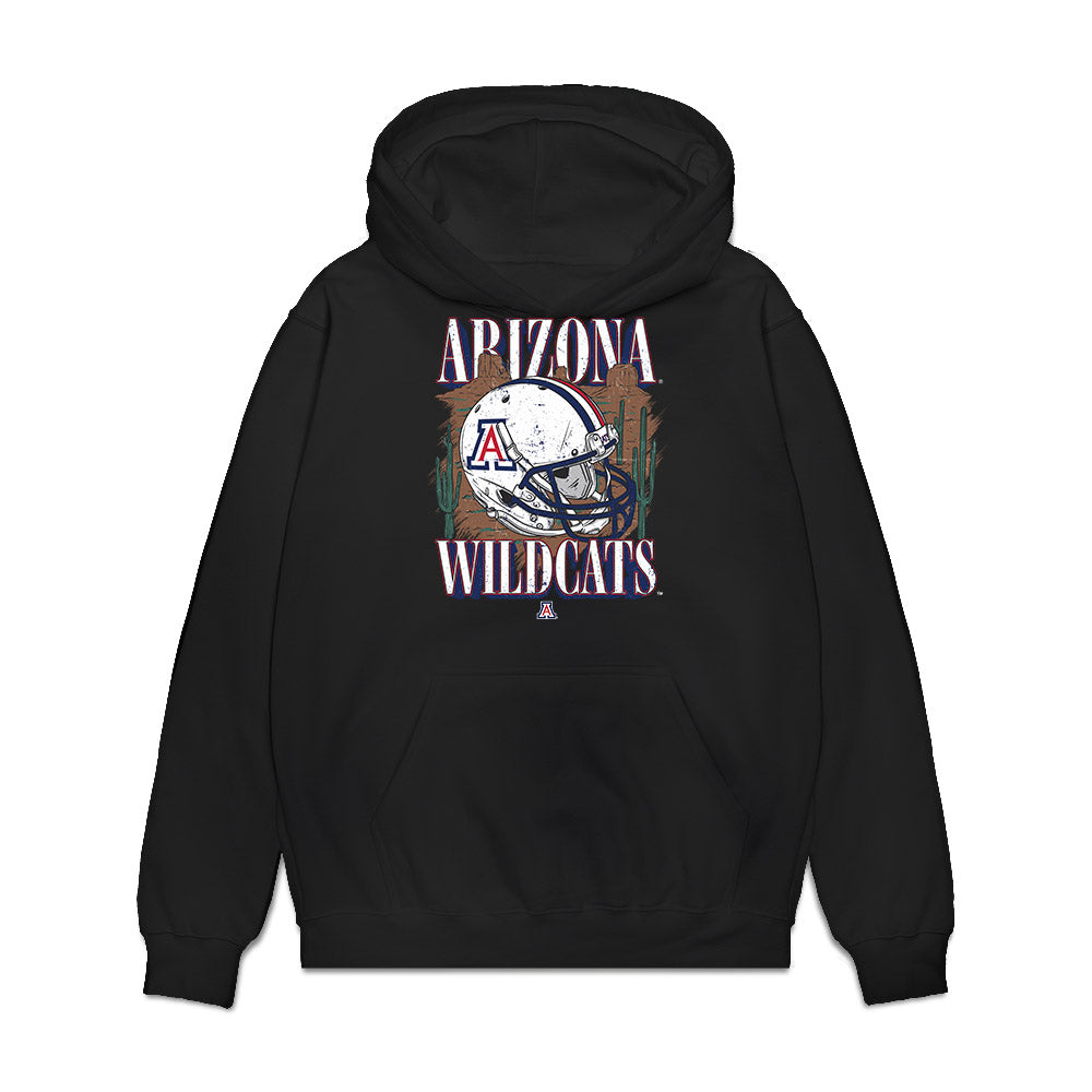 Arizona - NCAA Football : Dalton Johnson - Vintage Helmet Premium Hooded Sweatshirt-0