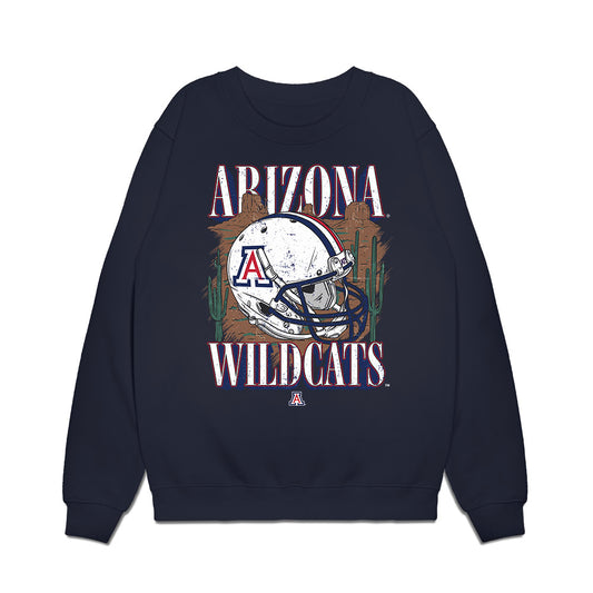 Arizona - NCAA Football : Ammon Kaufusi - Vintage Helmet Premium Crewneck Sweatshirt-0