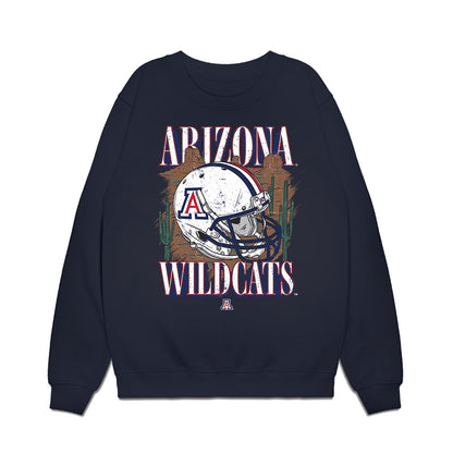 Arizona - NCAA Football : Sawyer Anderson - Vintage Helmet Premium Crewneck Sweatshirt-0