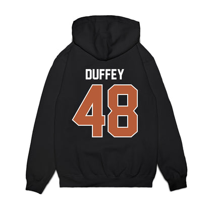 Texas - NCAA Football : Jackson Duffey - Vintage Helmet Premium Hooded Sweatshirt-1