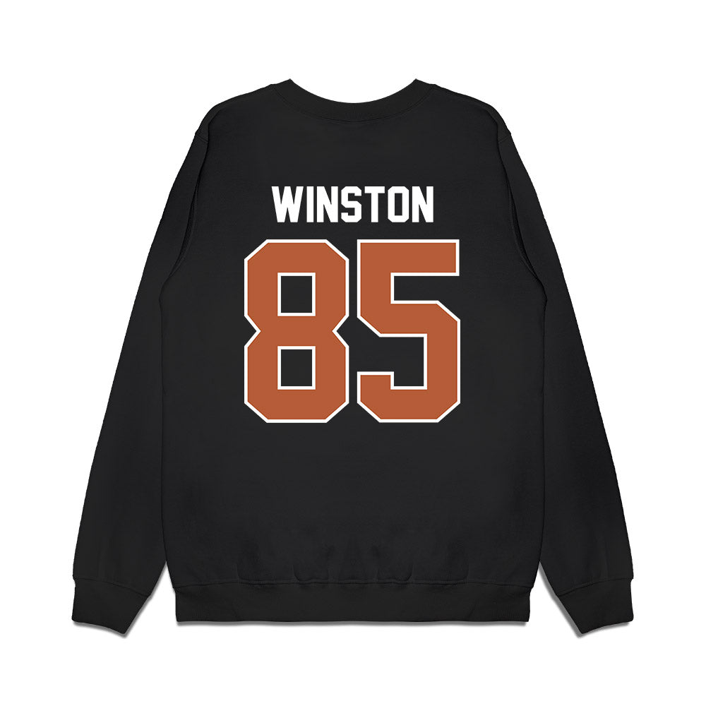 Texas - NCAA Football : Emaree Winston - Vintage Helmet Premium Crewneck Sweatshirt-1