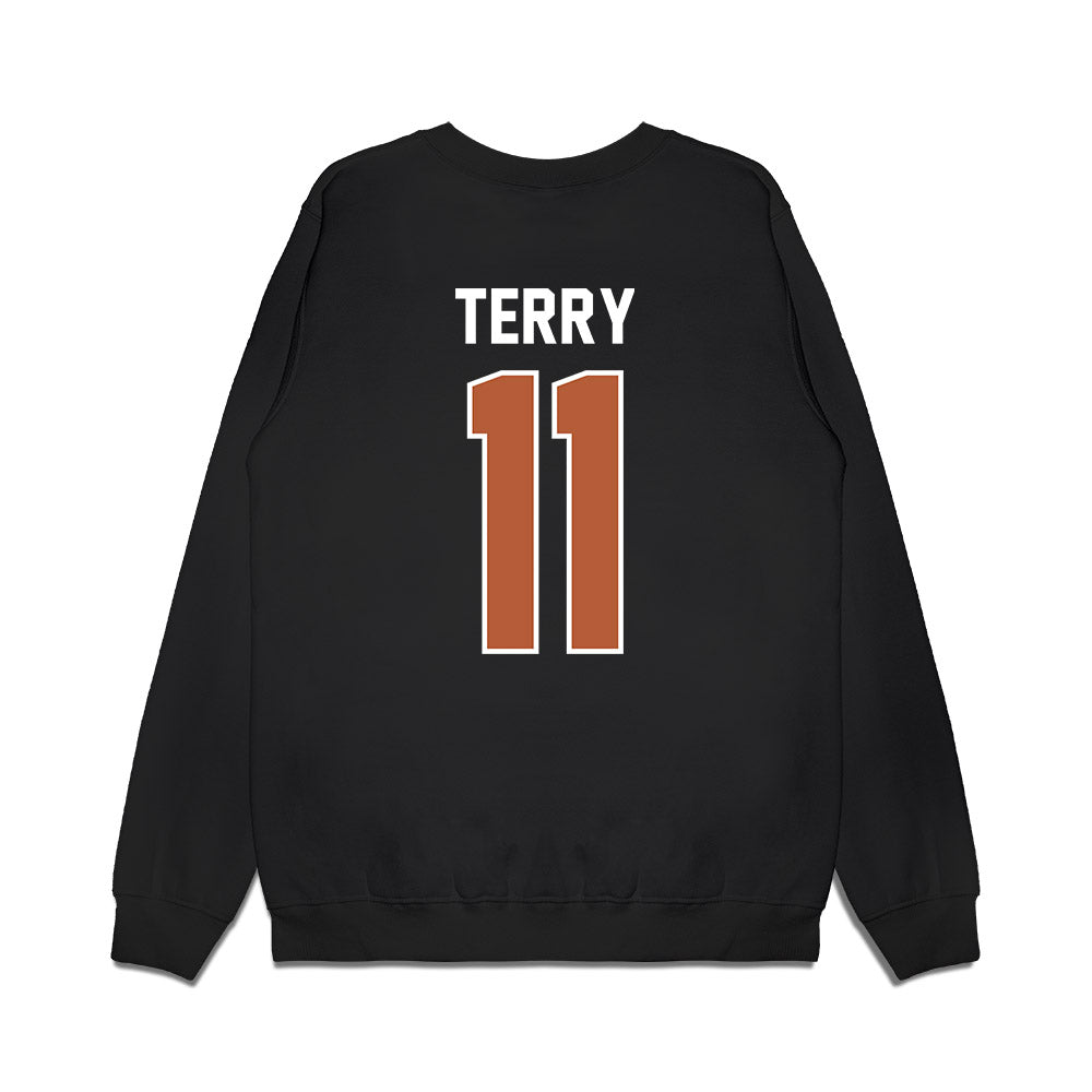 Texas - NCAA Football : Michael Terry - Vintage Helmet Premium Crewneck Sweatshirt-1
