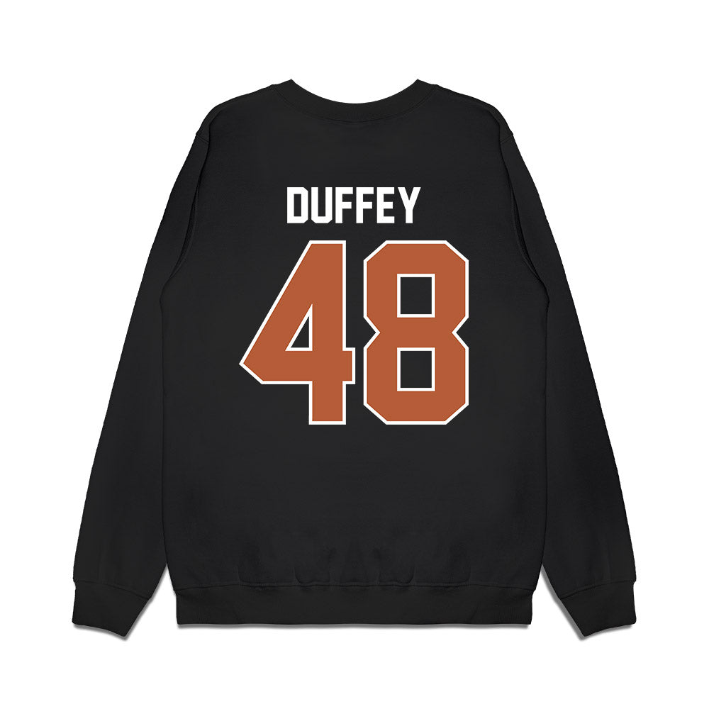 Texas - NCAA Football : Jackson Duffey - Vintage Helmet Premium Crewneck Sweatshirt-1
