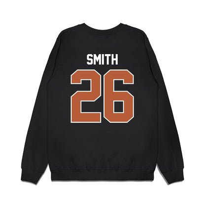 Texas - NCAA Football : Ty'Anthony Smith - Vintage Helmet Premium Crewneck Sweatshirt-1