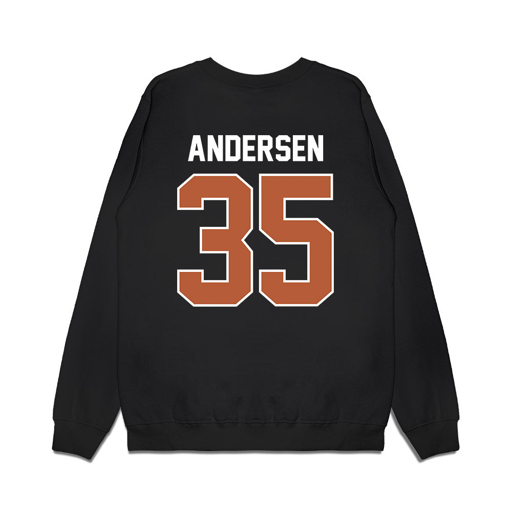 Texas - NCAA Football : Rett Andersen - Vintage Helmet Premium Crewneck Sweatshirt-1