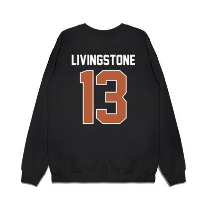 Texas - NCAA Football : Parker Livingstone - Vintage Helmet Premium Crewneck Sweatshirt-1