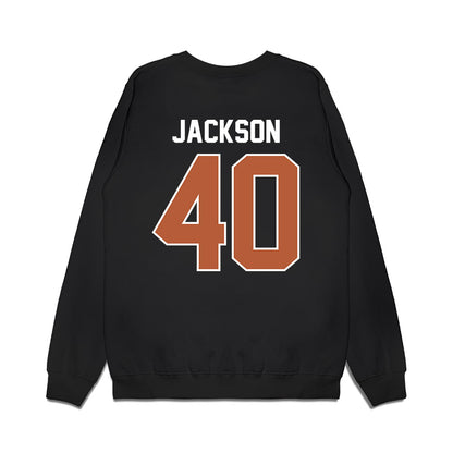Texas - NCAA Football : Lance Jackson - Vintage Helmet Premium Crewneck Sweatshirt-1