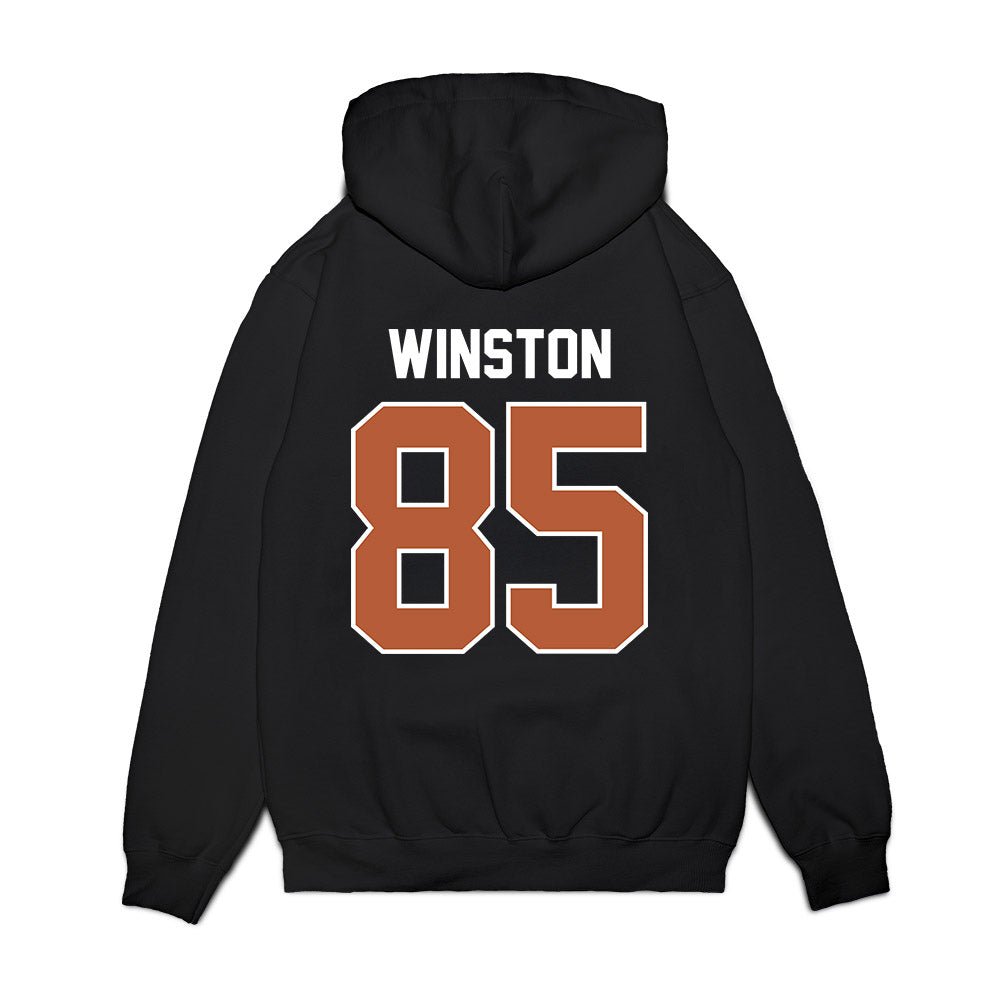 Texas - NCAA Football : Emaree Winston - Vintage Helmet Premium Hooded Sweatshirt-1