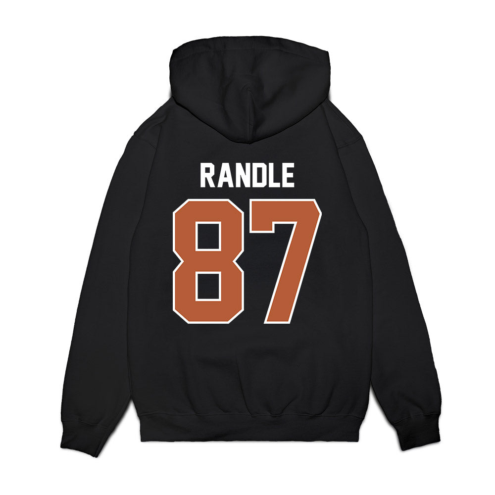 Texas - NCAA Football : Will Randle - Vintage Helmet Premium Hooded Sweatshirt-1