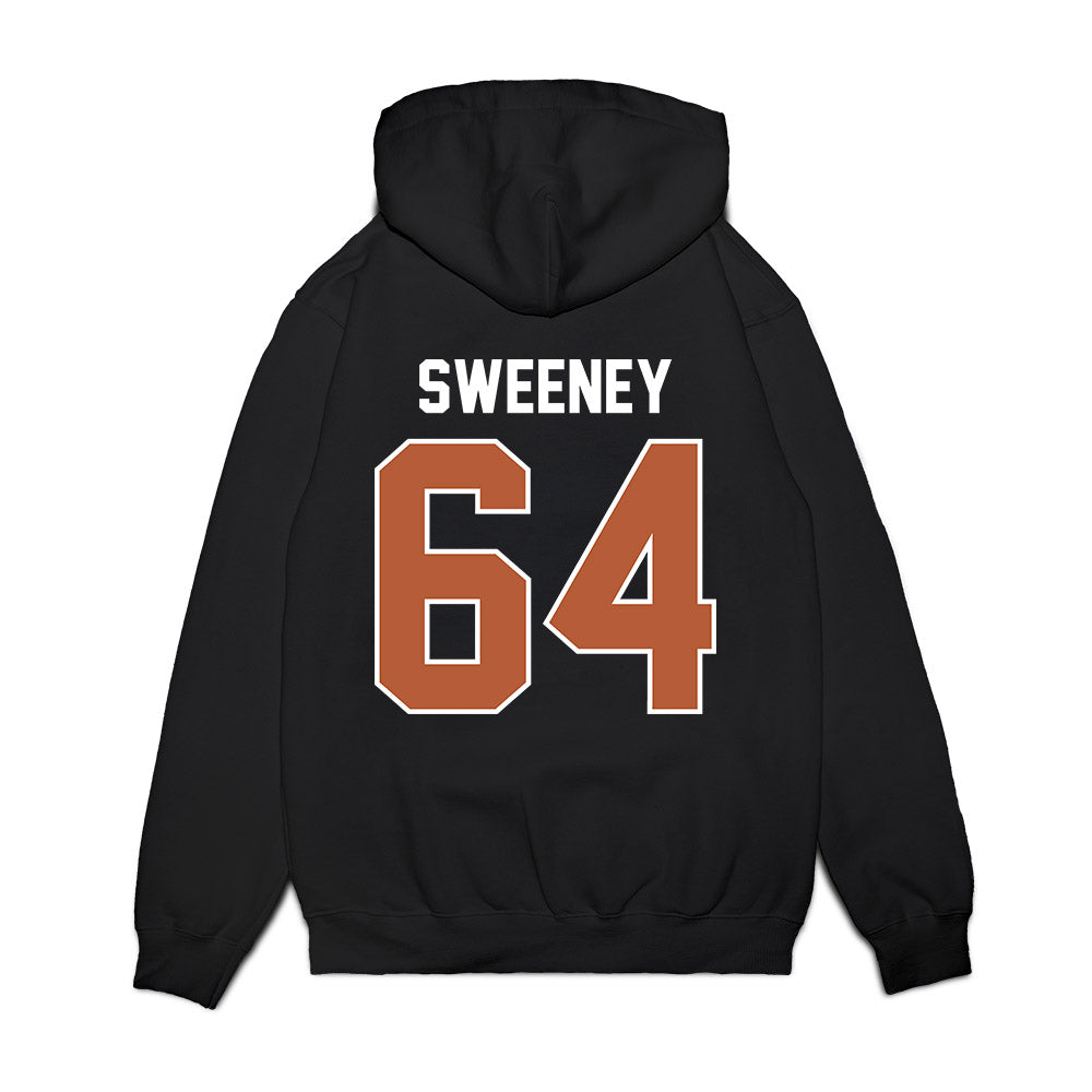 Texas - NCAA Football : Robert Sweeney - Vintage Helmet Premium Hooded Sweatshirt-1