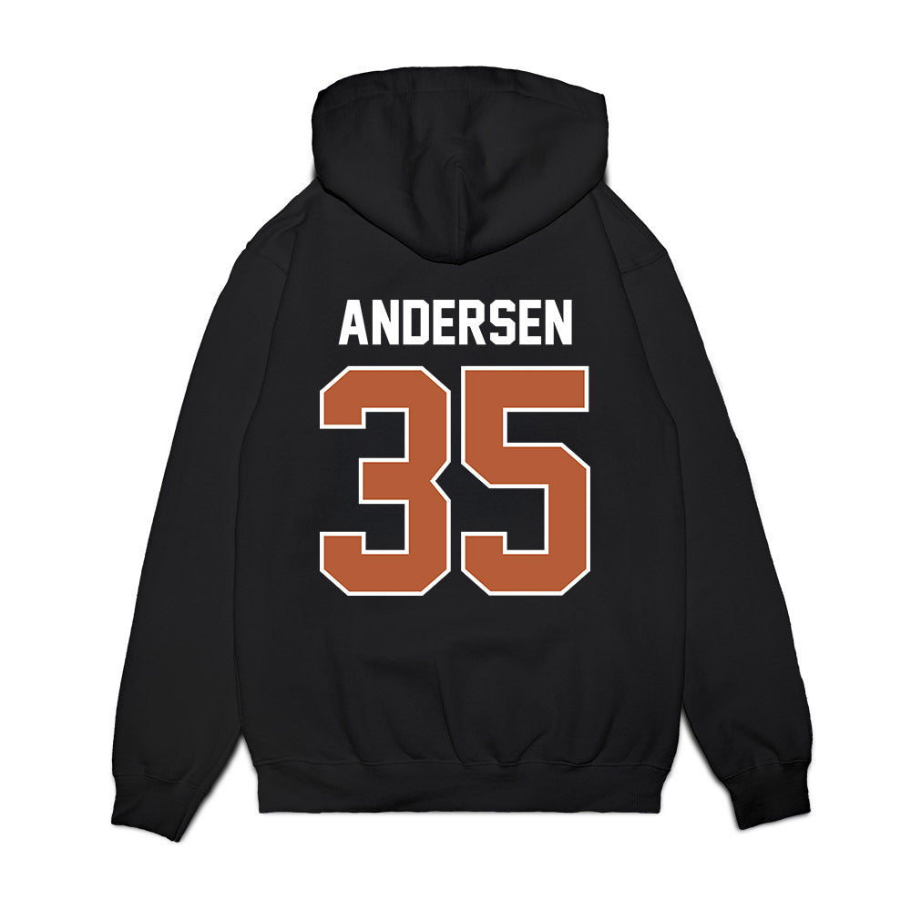 Texas - NCAA Football : Rett Andersen - Vintage Helmet Premium Hooded Sweatshirt-1