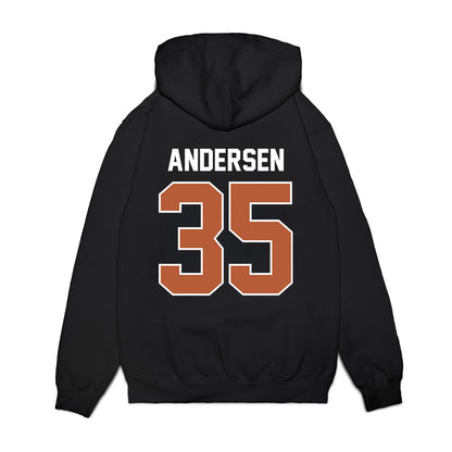 Texas - NCAA Football : Rett Andersen - Vintage Helmet Premium Hooded Sweatshirt-1