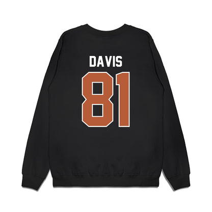 Texas - NCAA Football : Juan Davis - Vintage Helmet Premium Crewneck Sweatshirt-1