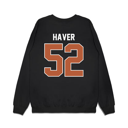 Texas - NCAA Football : Tate Haver - Vintage Helmet Premium Crewneck Sweatshirt-1