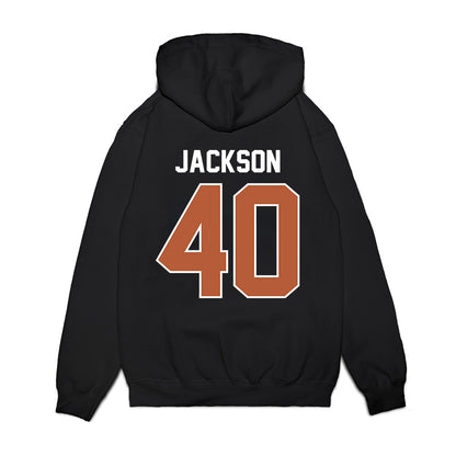 Texas - NCAA Football : Lance Jackson - Vintage Helmet Premium Hooded Sweatshirt-1