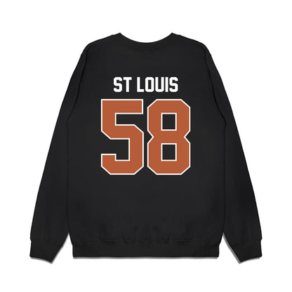 Texas - NCAA Football : Lance St Louis - Vintage Helmet Premium Crewneck Sweatshirt-1