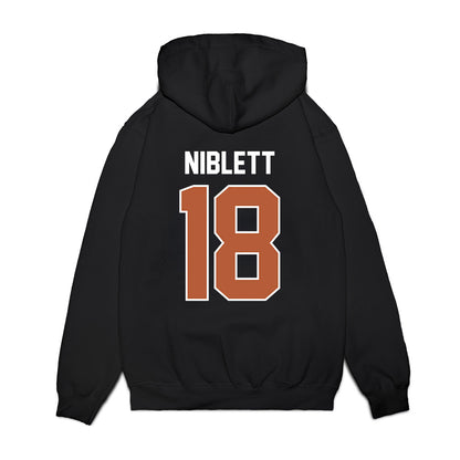 Texas - NCAA Football : Ryan Niblett - Vintage Helmet Premium Hooded Sweatshirt-1