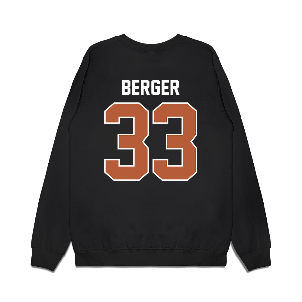 Texas - NCAA Football : Carson Berger - Vintage Helmet Premium Crewneck Sweatshirt-1