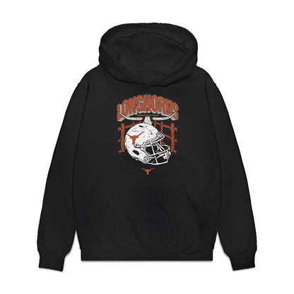 Texas - NCAA Football : Emaree Winston - Vintage Helmet Premium Hooded Sweatshirt-0