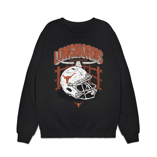 Texas - NCAA Football : Lance St Louis - Vintage Helmet Premium Crewneck Sweatshirt-0