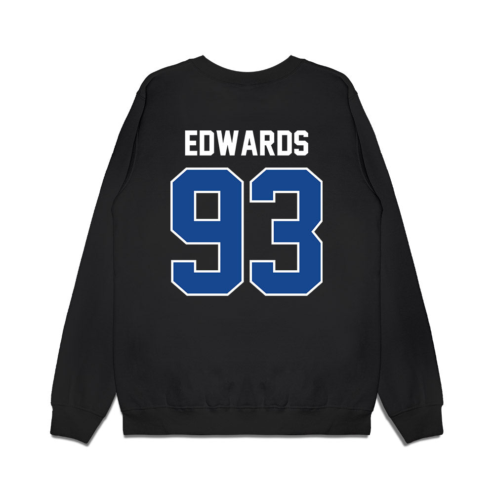 Kentucky - NCAA Football : Kalen Edwards - Vintage Helmet Premium Crewneck Sweatshirt-1