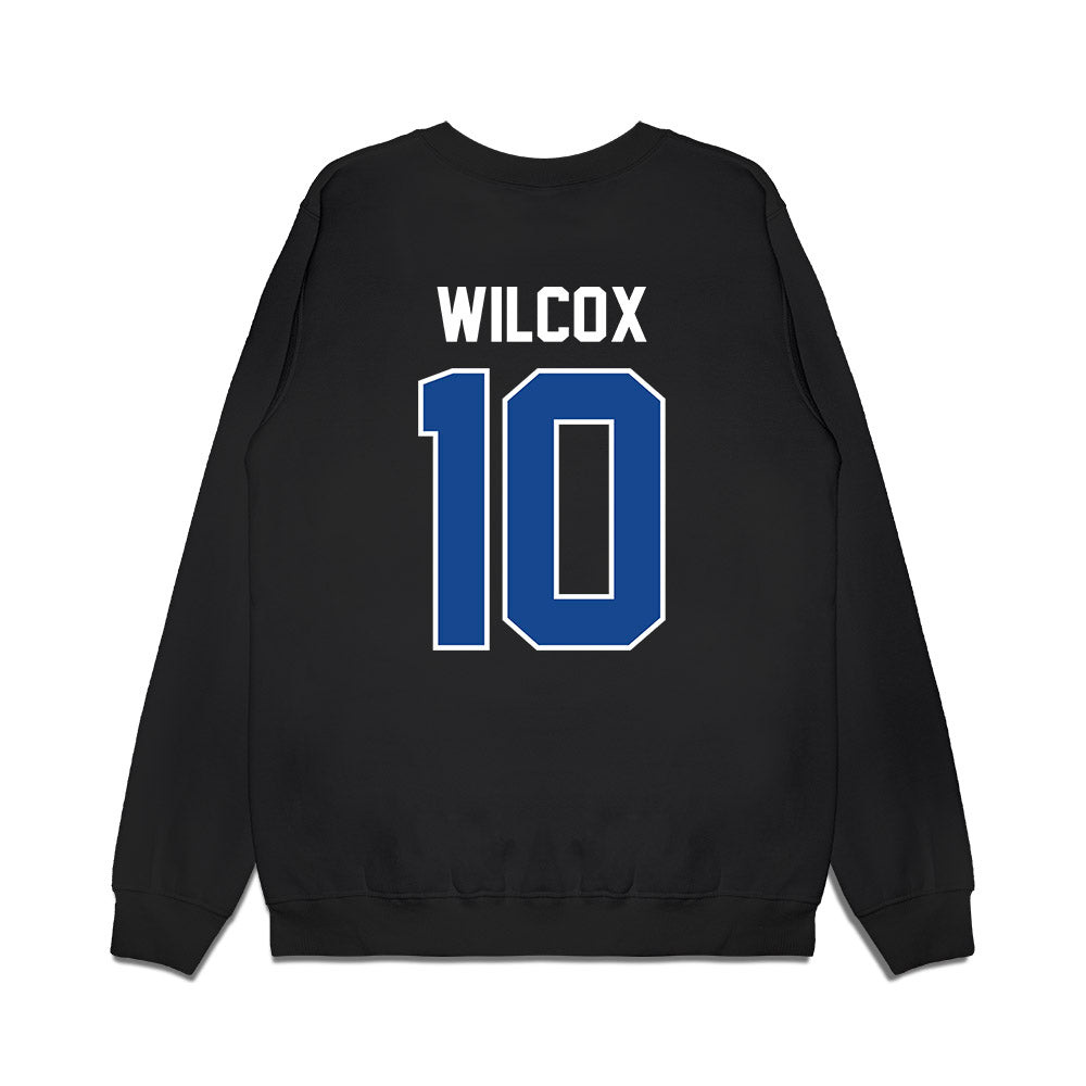 Kentucky - NCAA Football : Jamarion Wilcox - Vintage Helmet Premium Crewneck Sweatshirt-1