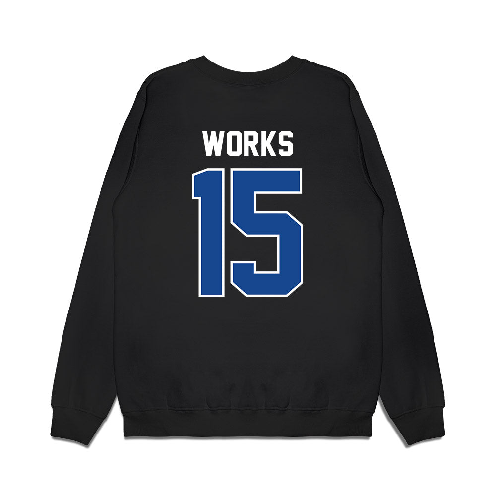 Kentucky - NCAA Football : Cedric Works - Vintage Helmet Premium Crewneck Sweatshirt-1