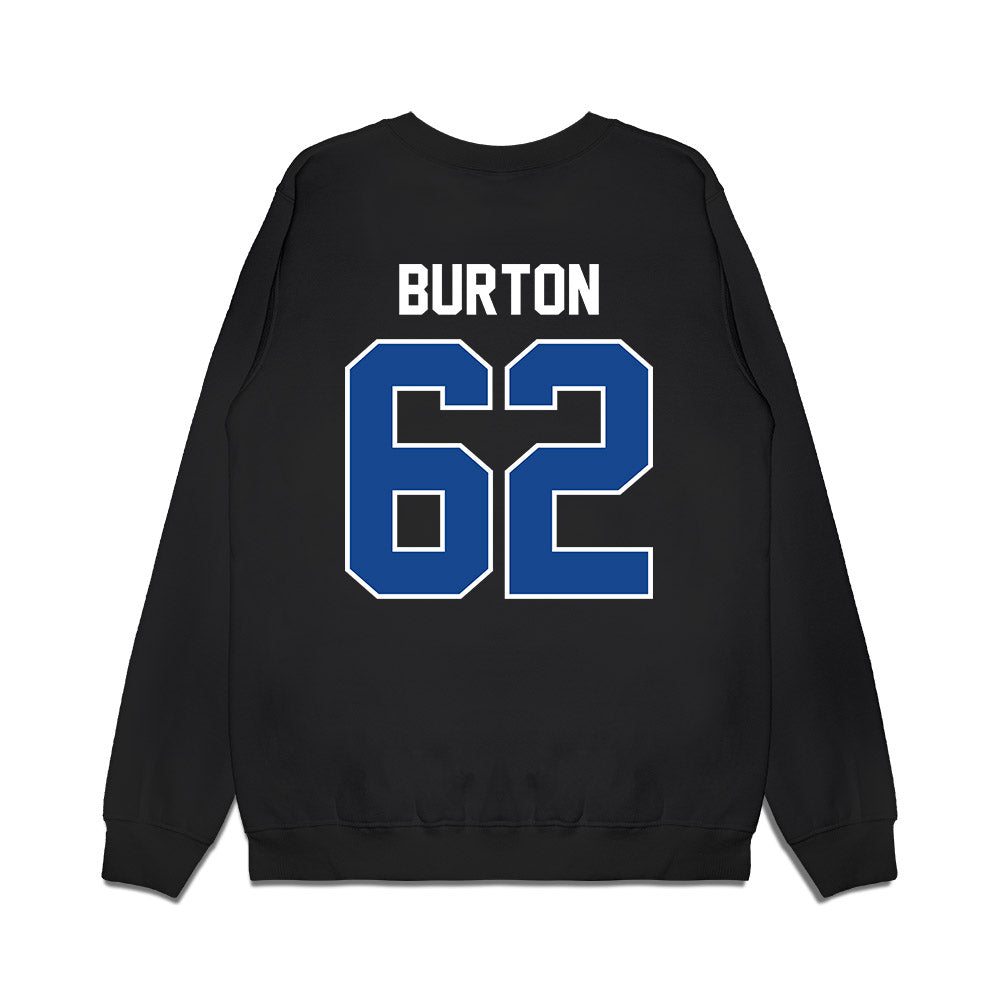 Kentucky - NCAA Football : Jager Burton - Vintage Helmet Premium Crewneck Sweatshirt-1