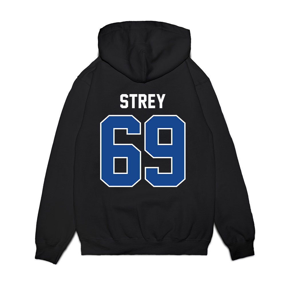 Kentucky - NCAA Football : Darrin Strey - Vintage Helmet Premium Hooded Sweatshirt-1
