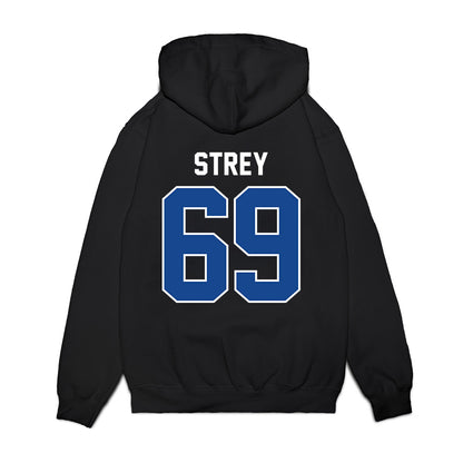 Kentucky - NCAA Football : Darrin Strey - Vintage Helmet Premium Hooded Sweatshirt-1