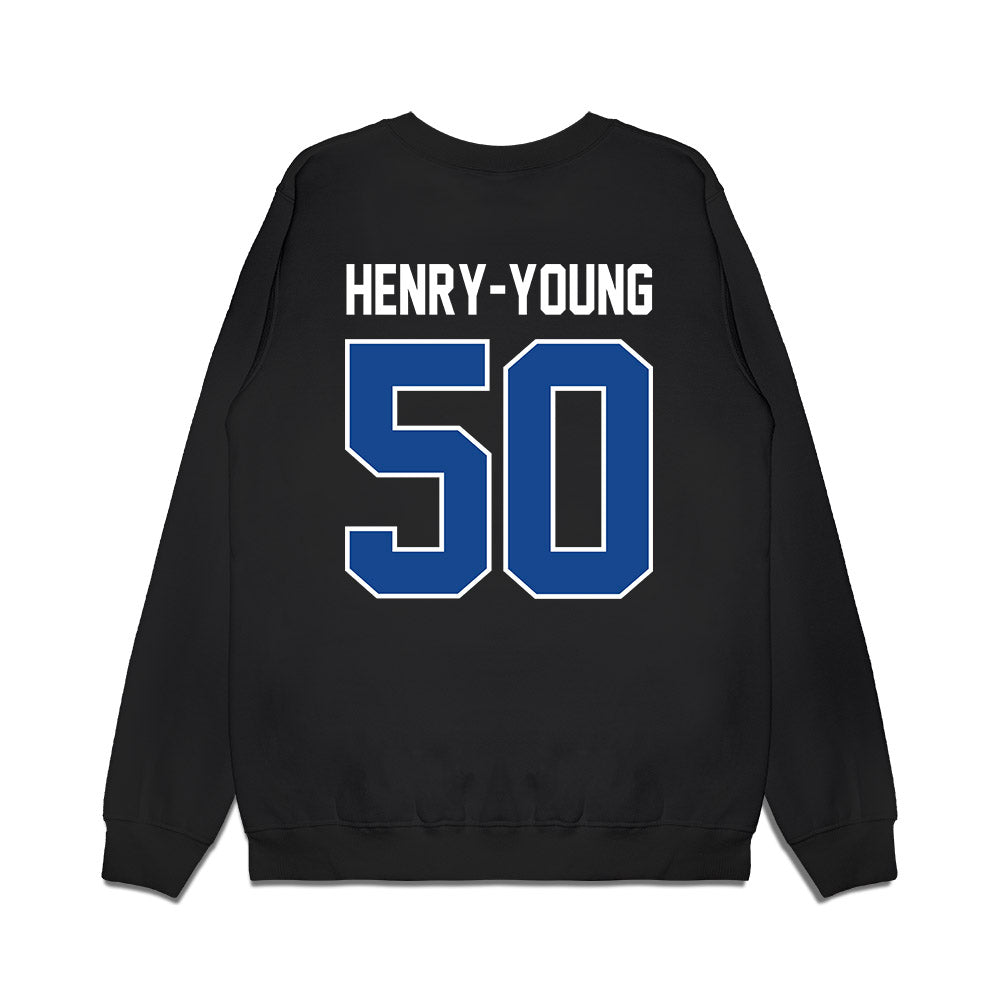 Kentucky - NCAA Football : Darrion Henry-young - Vintage Helmet Premium Crewneck Sweatshirt-1