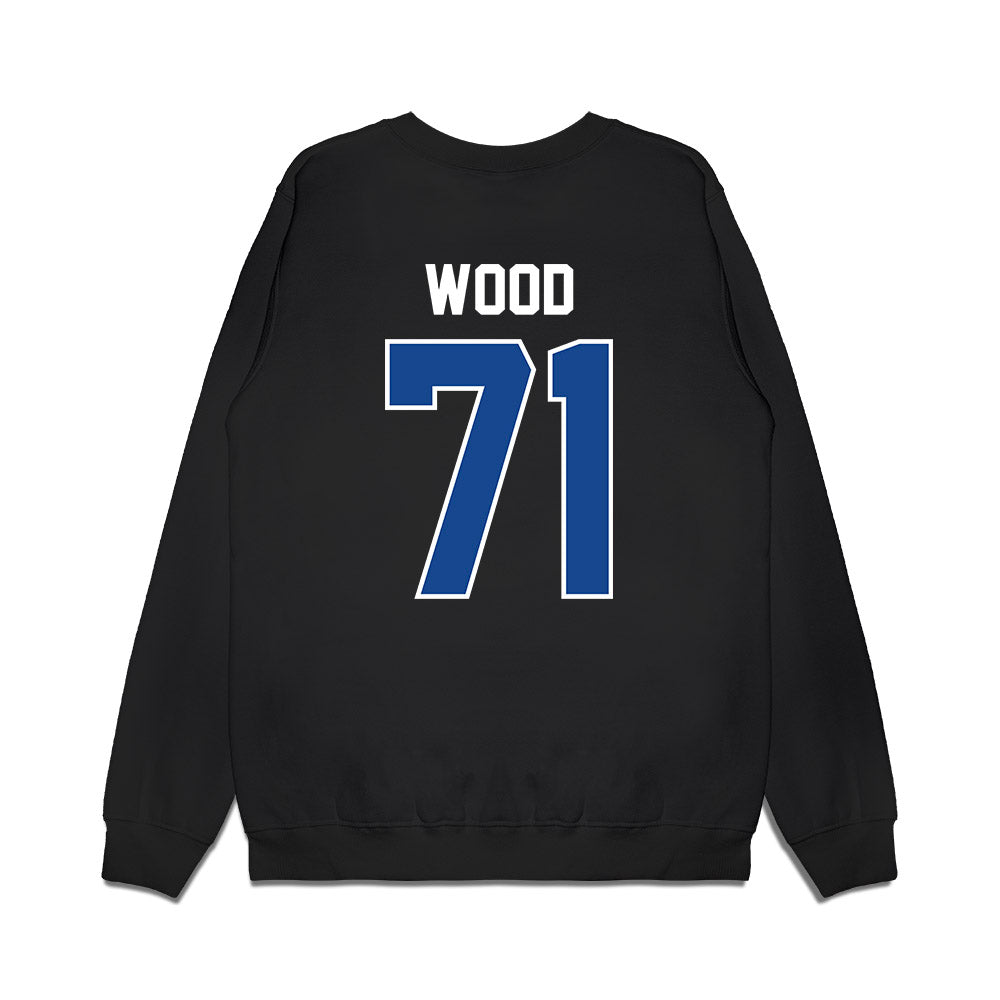 Kentucky - NCAA Football : Malachi Wood - Vintage Helmet Premium Crewneck Sweatshirt-1