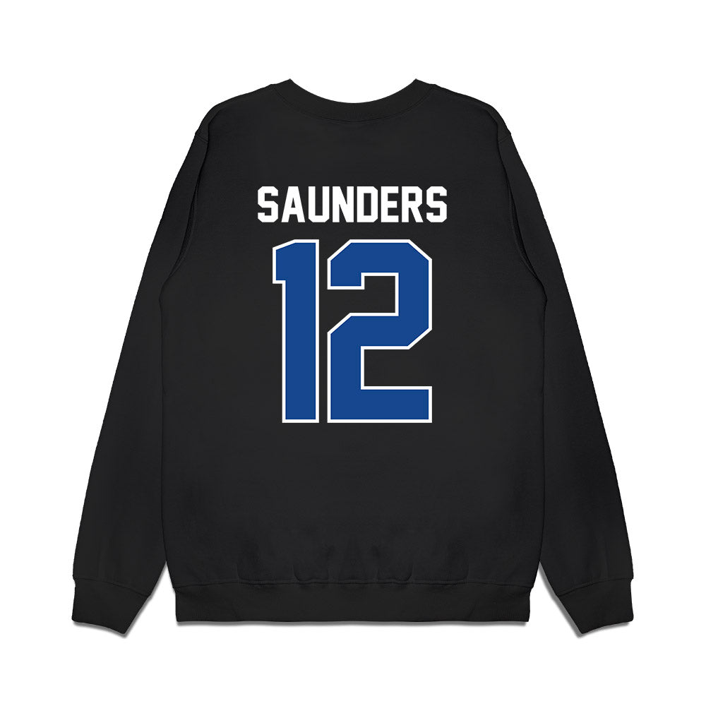 Kentucky - NCAA Football : Stone Saunders - Vintage Helmet Premium Crewneck Sweatshirt-1