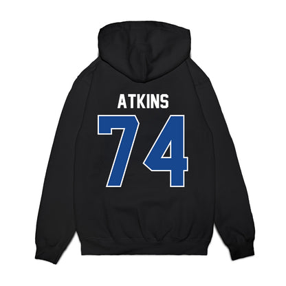 Kentucky - NCAA Football : Jermiel Atkins - Vintage Helmet Premium Hooded Sweatshirt-1