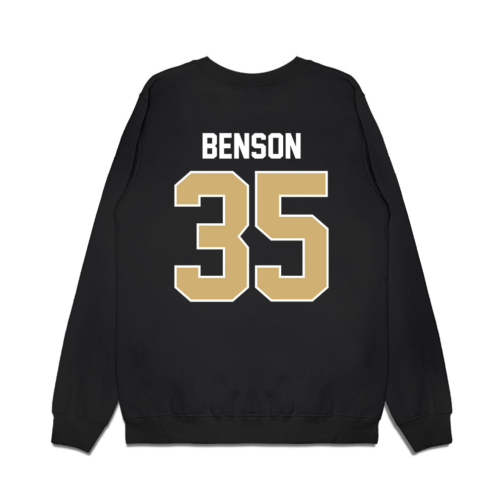 Vanderbilt - NCAA Football : Deago Benson - Vintage Helmet Premium Crewneck Sweatshirt-1