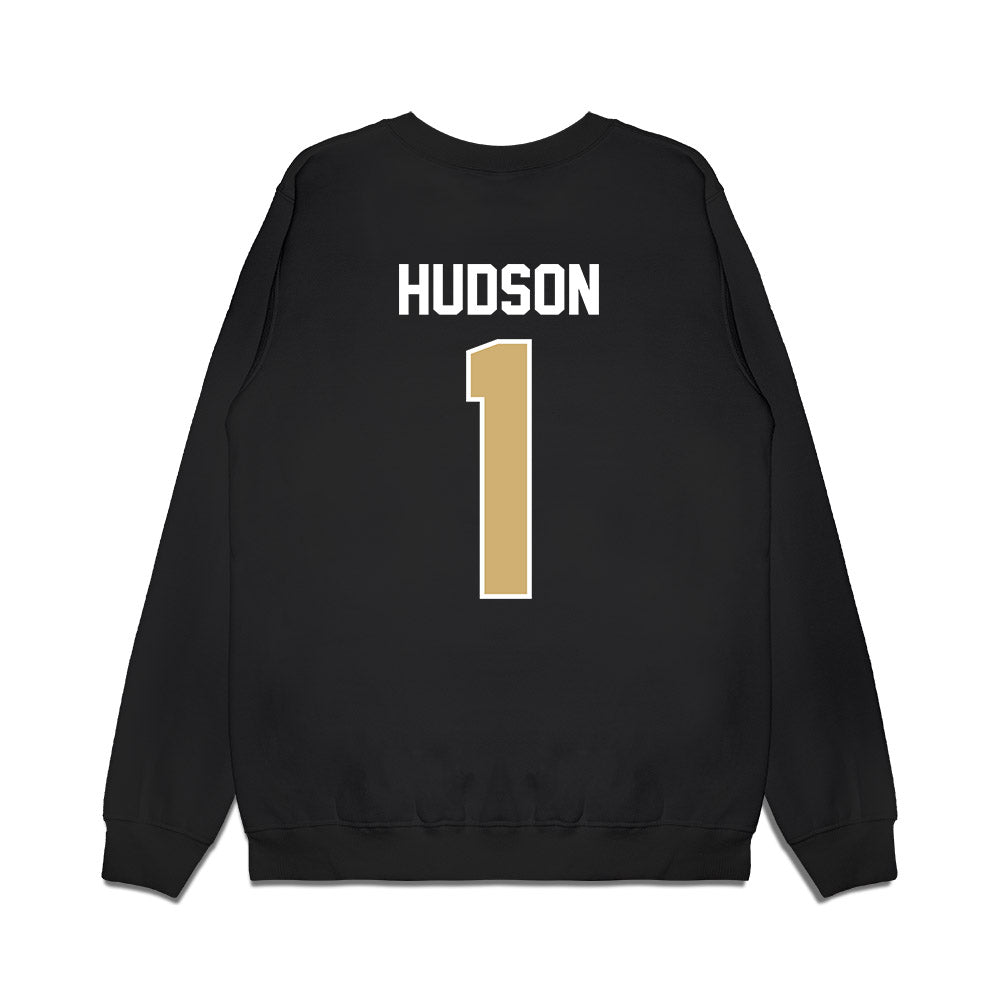 Vanderbilt - NCAA Football : Trent Hudson - Vintage Helmet Premium Crewneck Sweatshirt-1